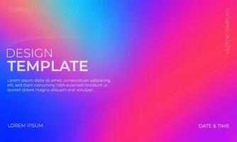 Abstract Blue Orange Magenta Gradient Background Illustration vector