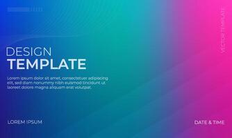 Beautiful Blue Green and Magenta Gradient Background vector