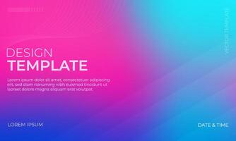 Dynamic Cyan and Magenta Gradient Background Design vector