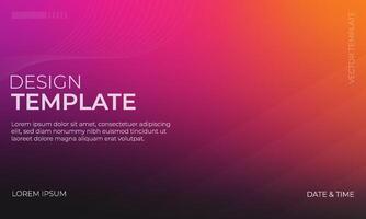 Stylish Black Orange Magenta Gradient Background for Designs vector