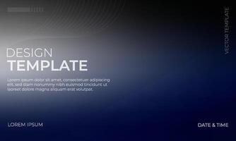 Gorgeous Navy Blue Gradient Background in Black and Gray vector