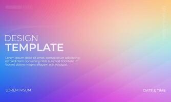 Serenity in Vibrant Gradient Background Design vector