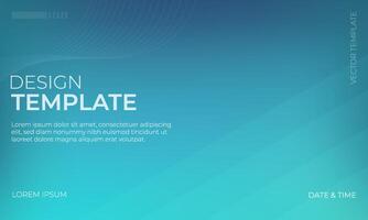 Cyan Gradient Background for Modern Design Projects and Websites vector