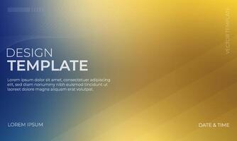 Stunning Blue Yellow and Gold Gradient Wallpaper Design vector