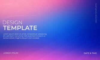 Trendy Blue Pink Indigo Gradient Background Design vector