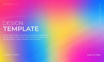 Beautiful Blue Yellow Magenta Gradient Background Design vector