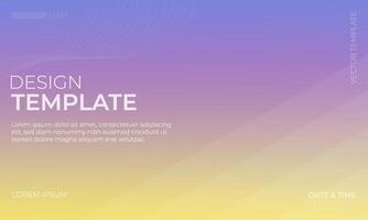 Colorful Blue Yellow Lavender Gradient Background for Projects vector