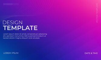 Elegant Blue Magenta and Navy Gradient Background for Branding vector