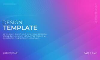 Bold Blue Cyan and Magenta Gradient Background Art vector