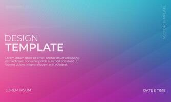 Funky Blue Cyan and Magenta Gradient Background Art vector