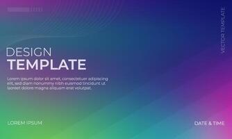 Elegant Green Magenta Indigo Gradient Background Artwork vector