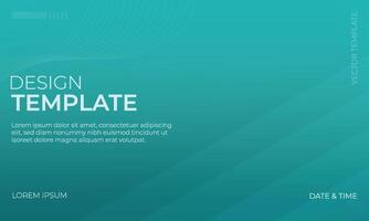 Elegant Gradient Cyan and Turquoise Background Design vector