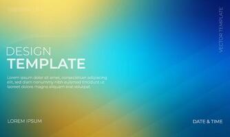 Stunning Blue Cyan and Gold Gradient Background for Visual Content vector