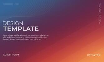 Stylish Blue Orange and Maroon Gradient Wallpaper Design vector