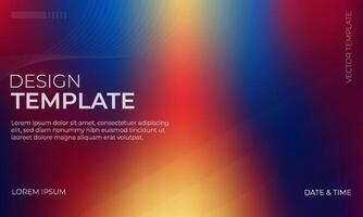 Elegant Blue Red and Gold Gradient Background Artwork vector