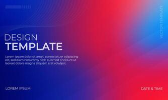 Elegant Blue Red and Indigo Gradient Background Illustration vector