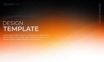 Dynamic Orange and White Gradient Backdrop for Design vector