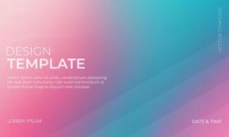 Blue Pink and Turquoise Color Gradient Background Illustration vector