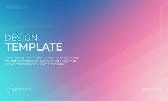 Beautiful Blue Pink and Cyan Gradient Background for Design Projects vector