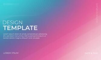 Abstract Blue Pink and Turquoise Gradient Background for Design Projects vector