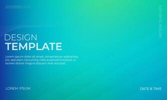 Beautiful Blue Green Teal Gradient Background Design vector