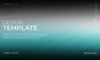 Stylish Black Gray and Turquoise Gradient Background Design vector