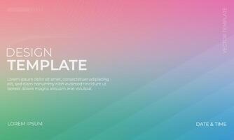 Elegant Blue Green Pink Gradient Illustrations vector