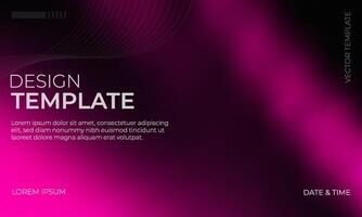Stylish Black and Magenta Gradient Artwork vector