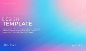 Elegant Blue Pink Cyan Gradient Background Artwork vector