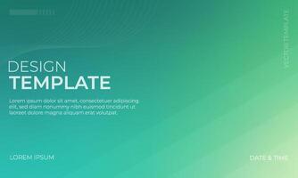 Beautiful Green and Cyan Gradient Background Design vector