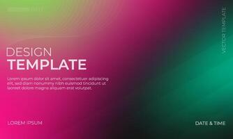 Modern Green Black Magenta Gradient Background for Creative Use vector