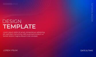 Beautiful Blue Red and Maroon Gradient Background vector