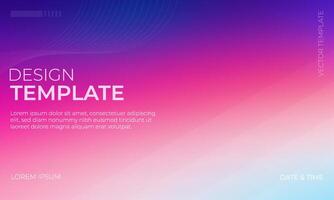 Stylish blue red and pink gradient background design vector