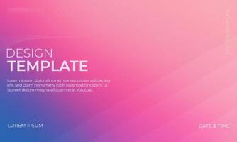 Elegant Blue and Pink Gradient Background Design vector