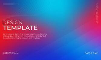 Cool Blue Red Cyan Gradient Background Concept vector