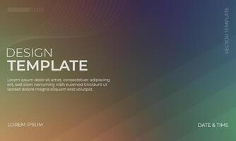 Mystical Green Brown and Indigo Gradient Background vector