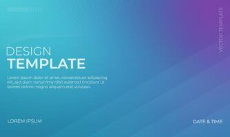 Cool Blue and Cyan Gradient Background Design vector