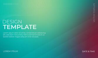 Elegant Green Cyan Maroon Gradient Background Design vector