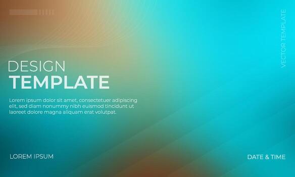 Vibrant Brown and Turquoise Gradient Background for Visual Projects vector