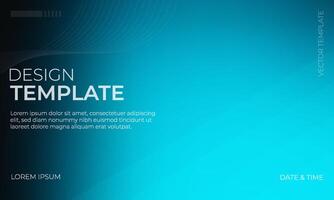Beautiful Blue Black and Turquoise Gradient Wallpaper vector