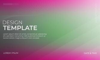 Modern Magenta and Green Gradient Background Design vector