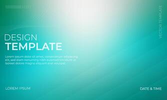 Vibrant Turquoise and Green Gradient Background with Gray Touches vector