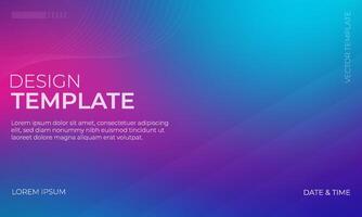 Abstract Blue Teal and Magenta Gradient Background Design vector