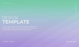 Green Cyan Lavender Gradient Backdrop Design vector