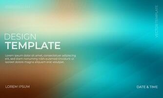 Elegant Brown and Turquoise Gradient Background for Design Work vector