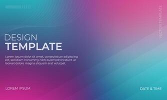 Vibrant Blue Teal and Magenta Gradient Background vector