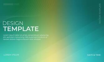 Vibrant Green Cyan and Gold Gradient Background vector