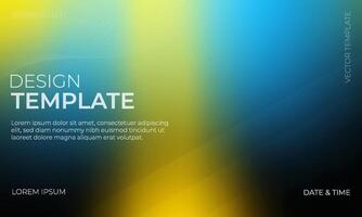 Elegant Blue Yellow Black Gradient Texture Background vector