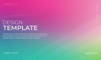 Stylish Green Cyan Magenta Gradient Background Illustration vector