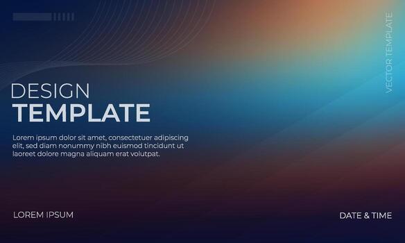 Serene Blue Brown Navy Gradient Background for Visual Projects vector